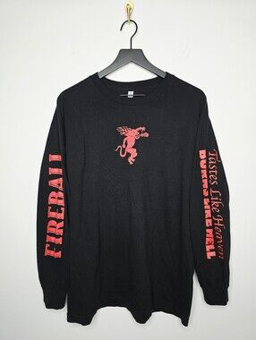 Fireball Brand Promotional Tshirt Long Sleeves Size Large